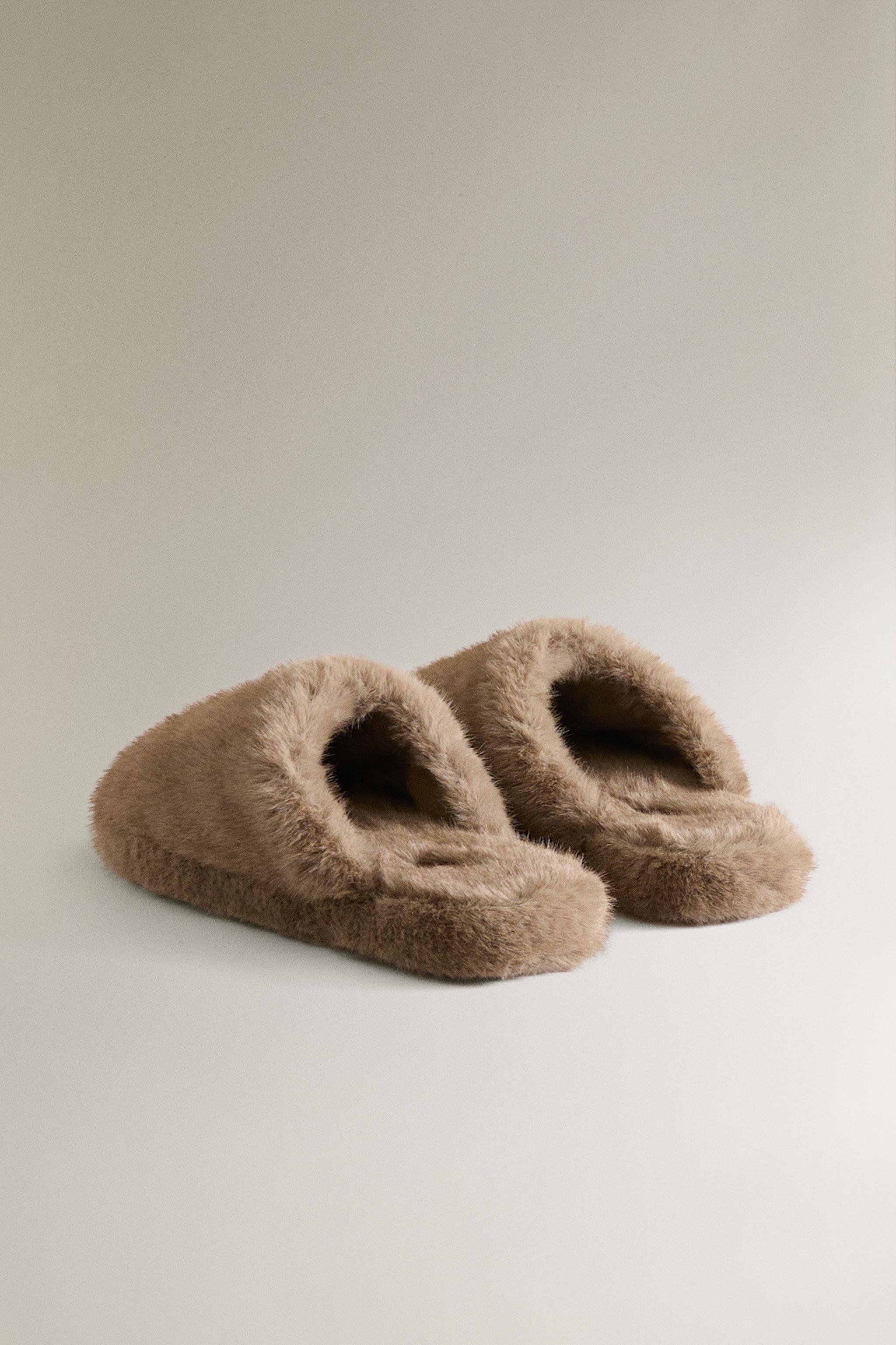 FAUX FUR MULE SLIPPERS